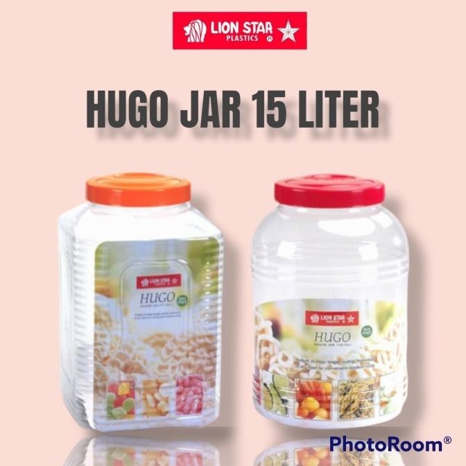 NEW HUGO JAR 15 LITER LION STAR/TOPLES KERUPUK JUMBO KEDAP UDARA
