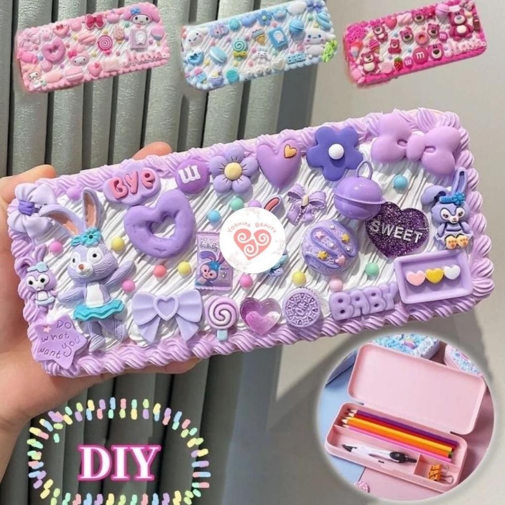 

Hemat Kotak Pensil Diy Cream Clay | Diy Tempat Pensil Pensil Deco Clay Cream Kit Promo