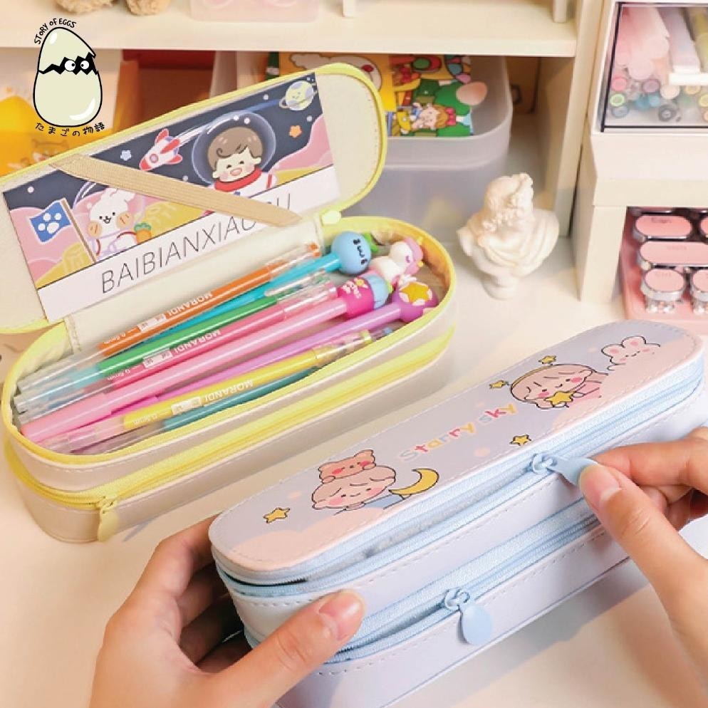 

Cuci Gudang Tempat Pensil Kotak Pensil 2 Layer Dan 3 Layer Korean Style Pensil Case L Chibi Cute Pencil Case / Korean Style Kotak Tempat Pensil Besar Dengan Resleting / Muat Banyak / Big Capacity With Zipper Promo