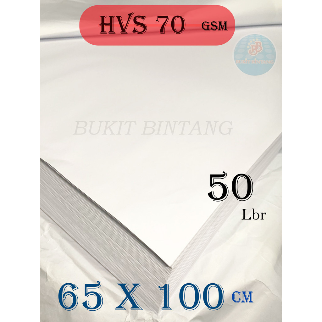

Kertas HVS 70 Gsm Ukuran Plano 65 x 100 Cm , 50 Lembar