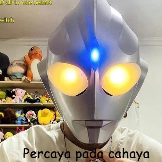 Tog Helm Ultraman Tiga Mainan Tog Ultraman Tiga Tactile Switch