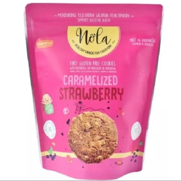 

Nola healthy snack caramelized strawberry 75 gr K02