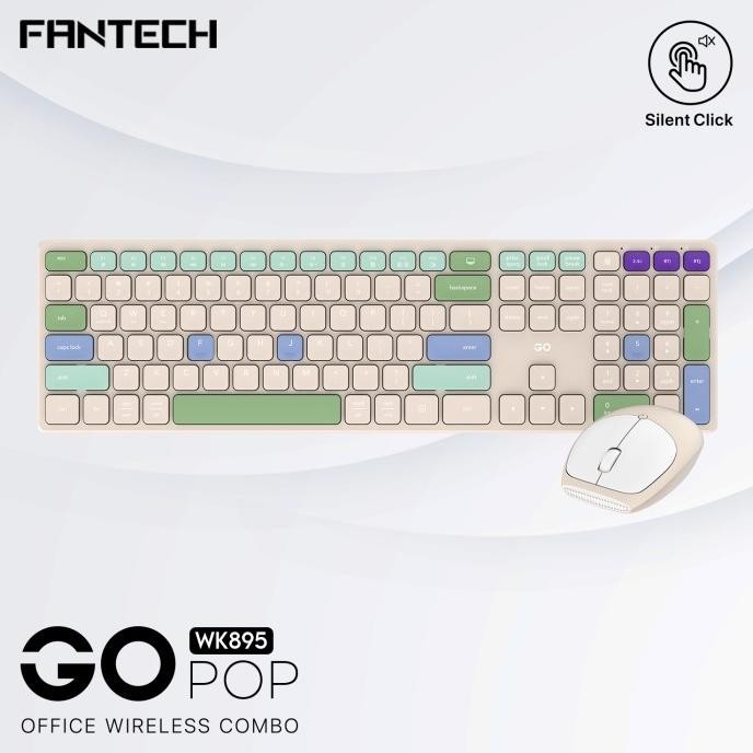 Fantech WK895 / WK-895 Pop Keys Wireless Keyboard Mouse Combo