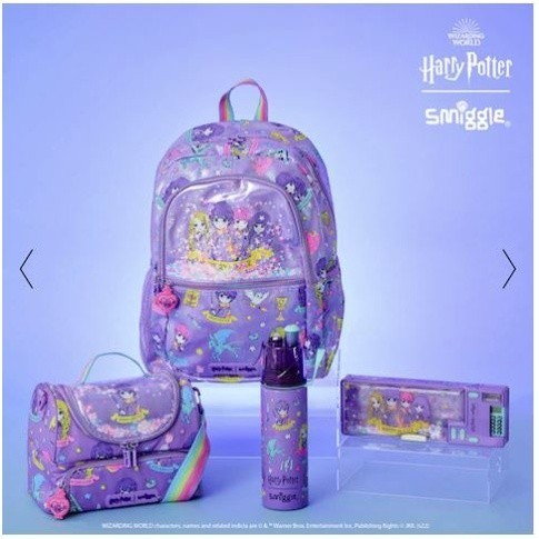 JUAL Smiggle Harry Potter Set Backpack Lunchbag