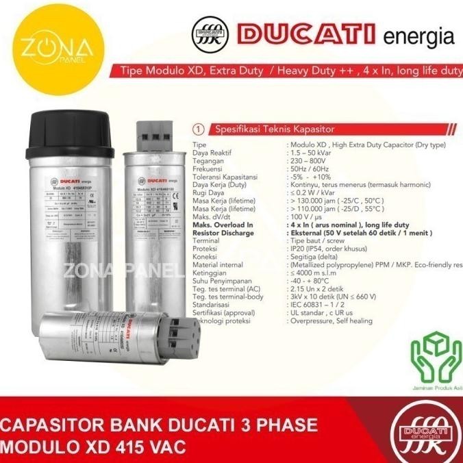 Kapasitor Capasitor Bank Ducati 25 Kvar 25Kvar 415V 416462310