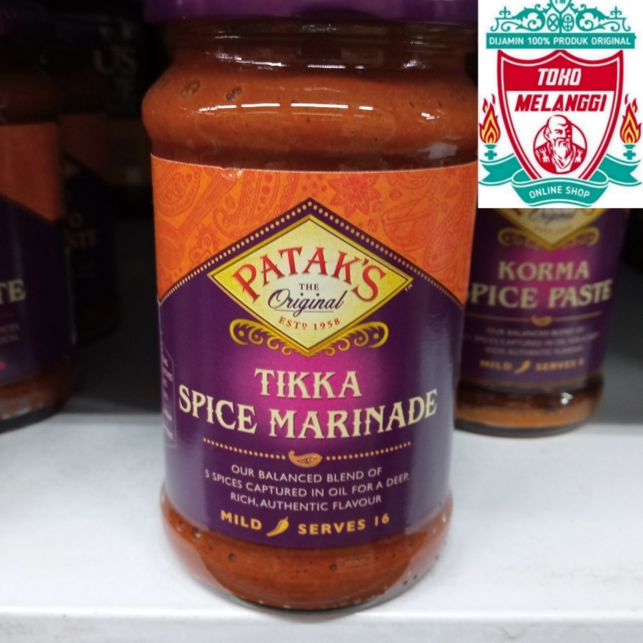 

Patak's Original Tikka Spice Marinade 300 gr | Pataks Tika Sauce Bumbu