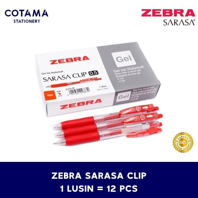 

Pulpen Zebra Sarasa Clip Gel 0.5/0.7/1.0 mm - 1 lusin isi 12 pcs TA