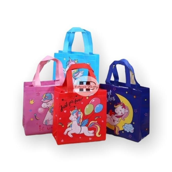 

Produk Terbaik] Tas souvenir ulang tahun anak / Goodie bag / tas ulang tahun unicorn-S