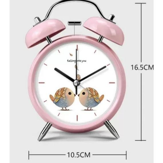 

Jam Beker / Jam Kring Alarm Minimalis 4 Inch dengan Lampu Malam GM