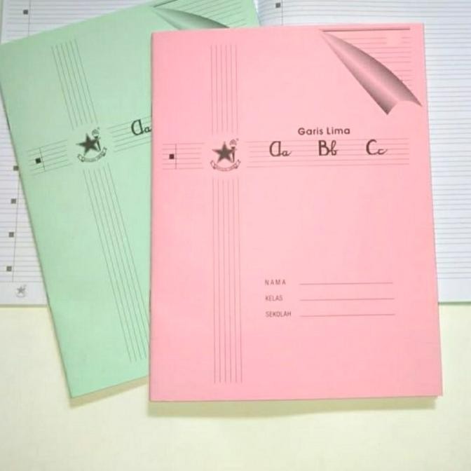 

Buku Tulis Garis 5 Lima Bintang Obor Buku Menulis Latin per pack