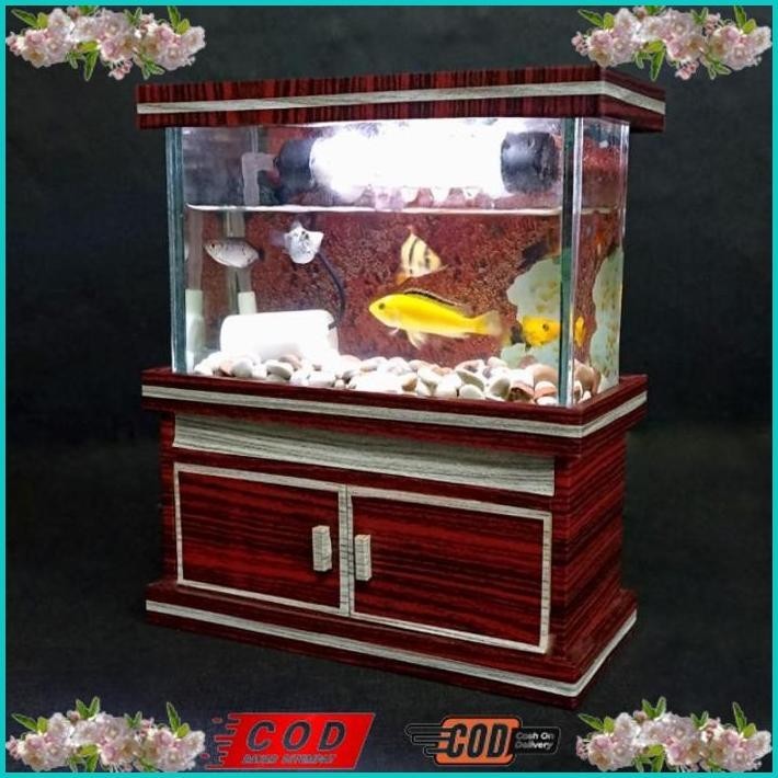 BISMILLAH AQUARIUM FULLSET LAMPU LED, BATU AQUARIUM/PASIR AQUARIUM, STIKER BACKGROUND AQUARIUM, AQUA