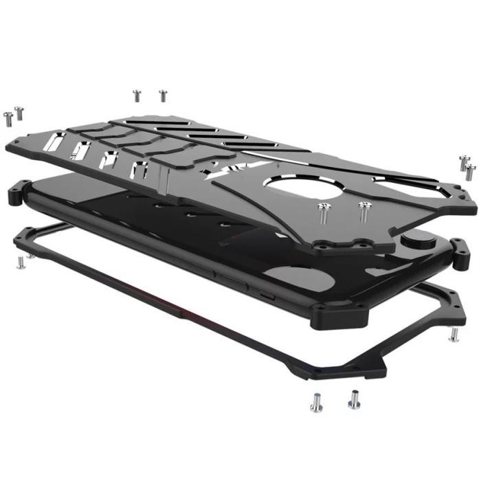 R-JUST For Iphone X XR XsMax Case Armor Dust Metal Aluminum CNC BATMAN Import Premium