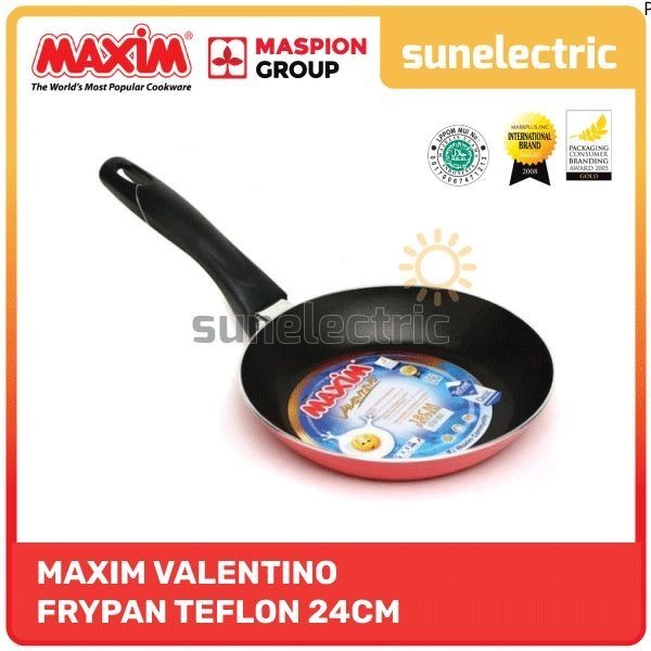 Wajan / Penggorengan (Fry Pan) Teflon 24 Cm Maxim Valentino