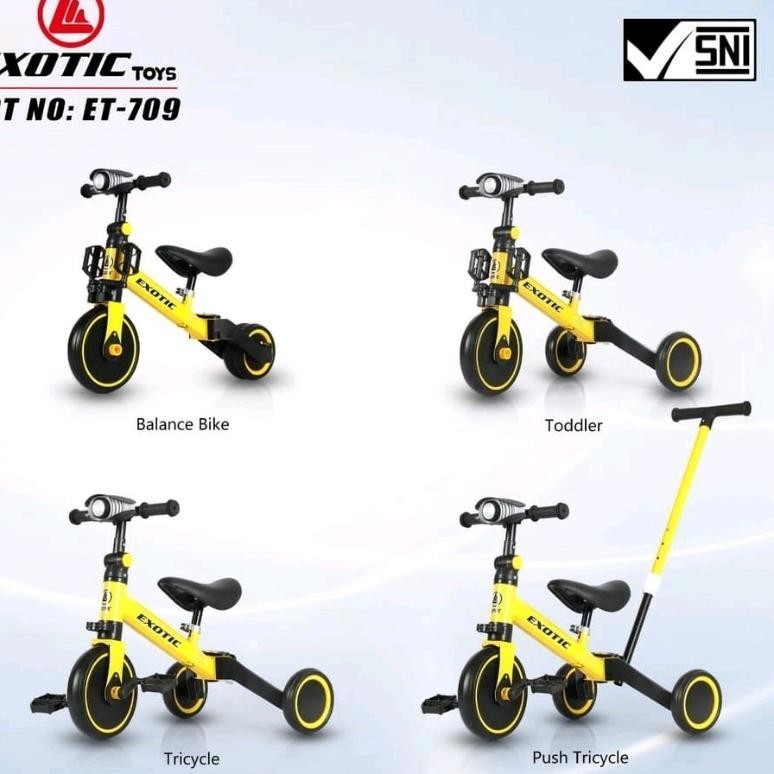 (DISKON) Sepeda anak roda 3 balance bike tricycle exotic lw 5511/ lw 709/2103/gyro 717 mt