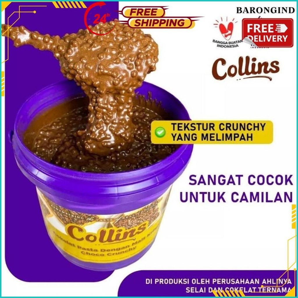 

Collins Pasta Dengan Malt Krispi Choco Crunchy 1 Kg Promo Halal Original Produk