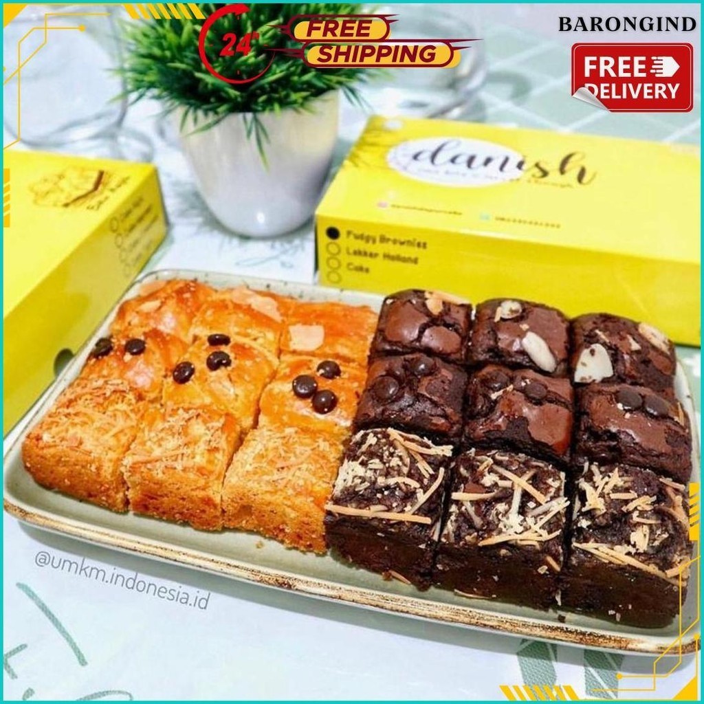 

Danish Mix Brownies Lekker 20X10 (18 Potong) Panggang Cemilan Oleh-Oleh By Danishdapurcake Bisa Cod
