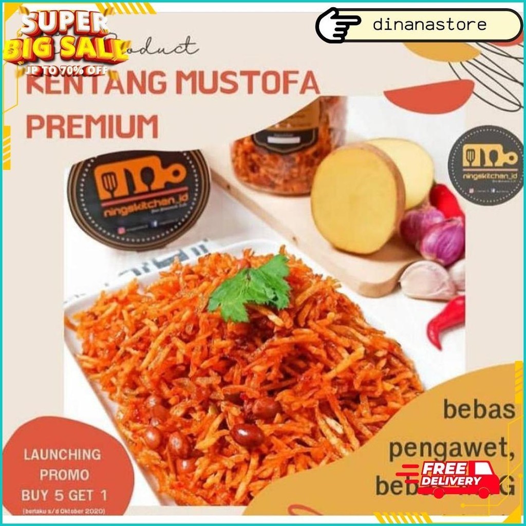 

Kentang Mustofa Kriuk Toples 600Ml/250G Sedap Termurah Banget