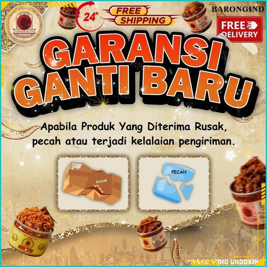 

Dapoer Kuno - Sambal Roa Asap 150Gr Bisa Cod