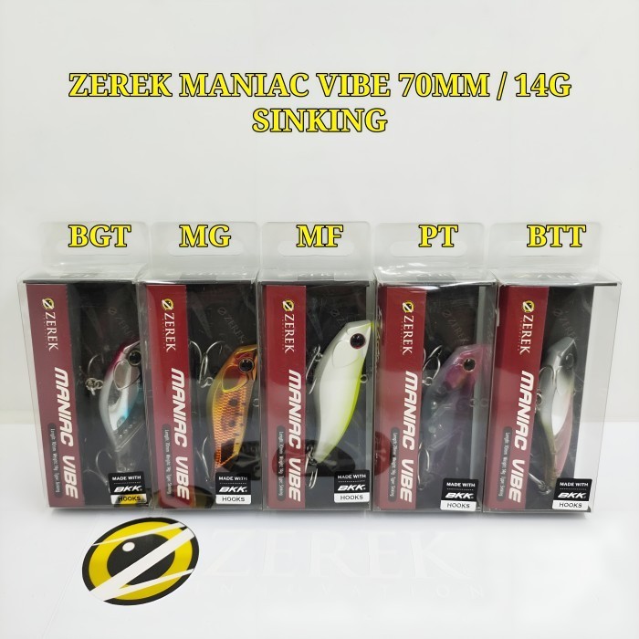 Umpan Zerek Maniac Vibe 70Mm/14G