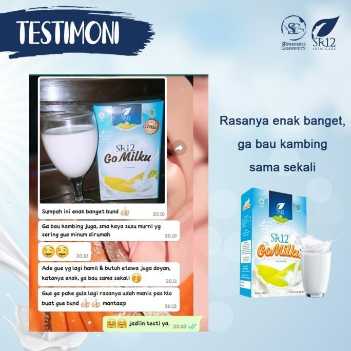 

GOMILKU SR12 SUSU KAMBING ETAWA KUALITAS PREMIUM/ GOAT MILK SUSU BUBUK NLS