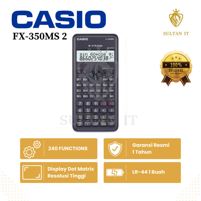 

Ready KALKULATOR SCIENTIFIC CASIO FX 350MS 2 ORIGINAL