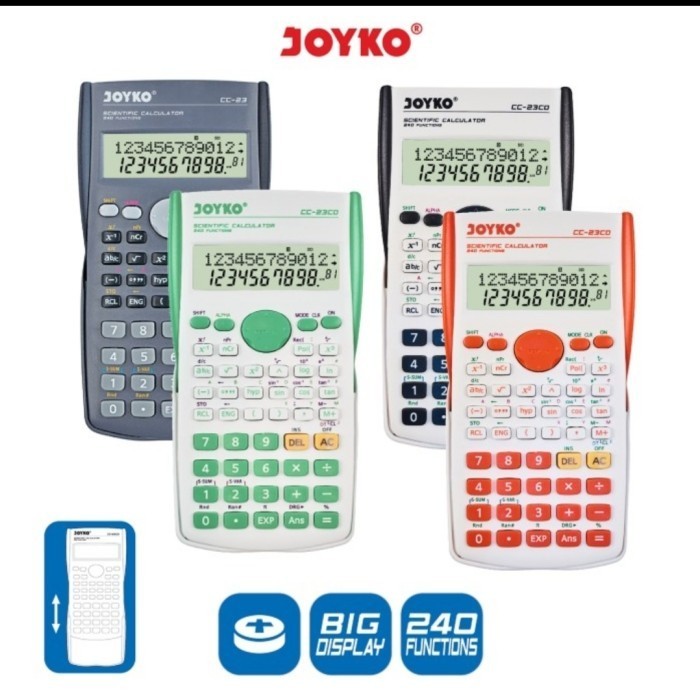 

Ready Kalkulator SCIENTIFIC JOYKO CC 23CO ILMIAH - Calculator Sekolah Kuliah