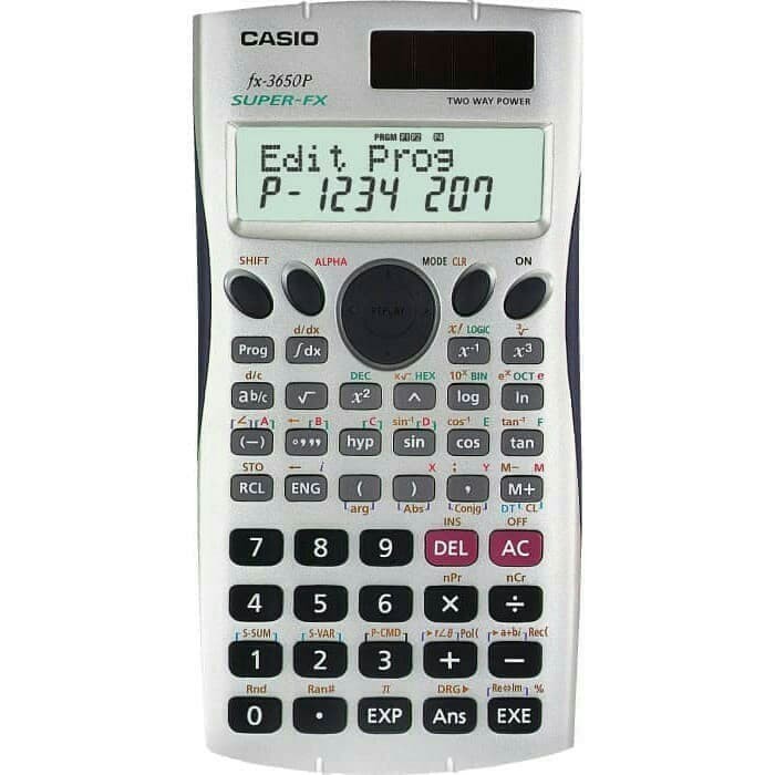 

Ready KALKULATOR/CALCULATOR SCENTIFIC/CASIO FX-3650P/PROGRAM#STOK TERBATAS