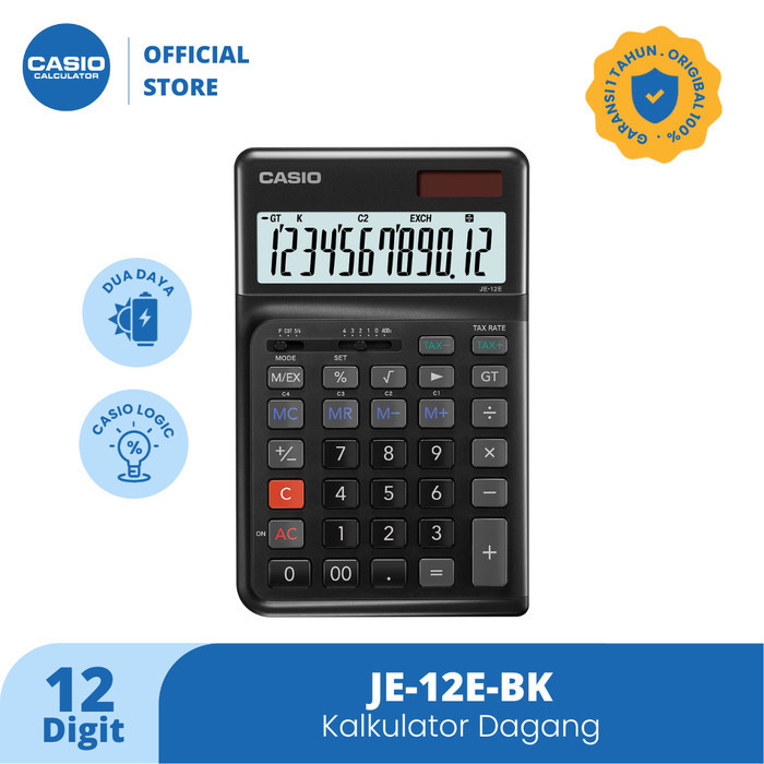 

Ready CASIO CALCULATOR JE-12E-BK
