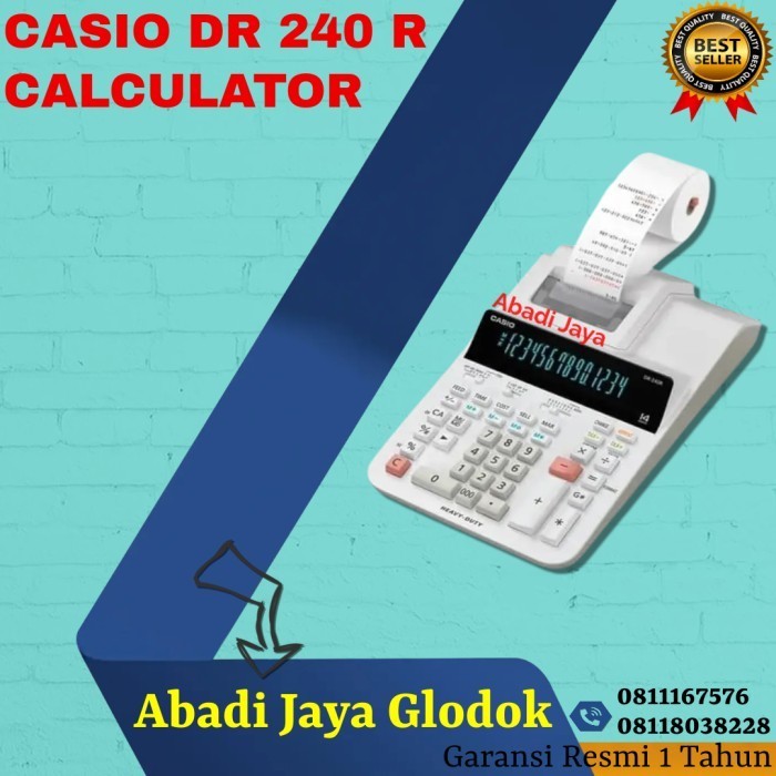 

Ready CASIO DR 240 R CALCULATOR