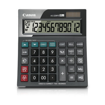 

Ready calculator canon AS-220RTS