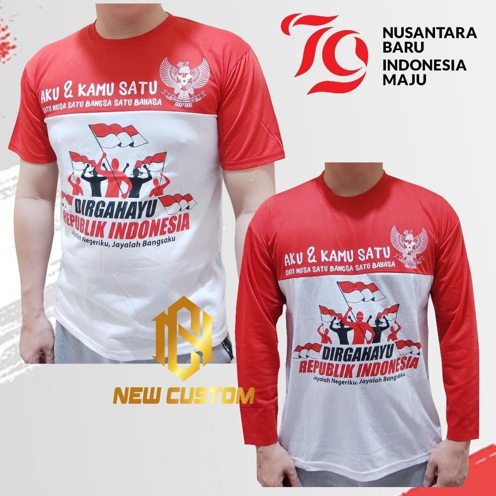 SDF KAOS MERAH PUTIH 17 AGUSTUS  th 79 / kaos 17 agustus 2024 TERLARIS
