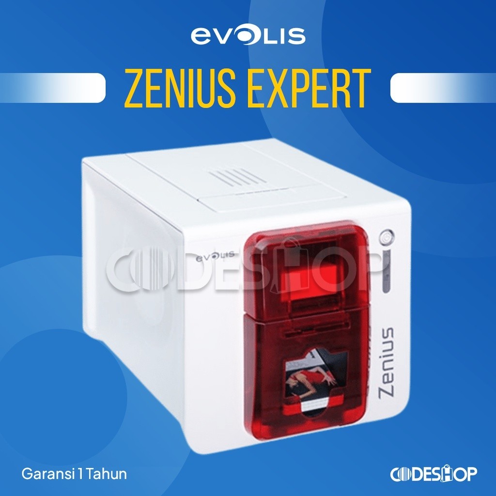 

ID CARD PRINTER EVOLIS ZENIUS CLASSIC RED / EXPERT CETAK KARTU (SINGLE SIDE)