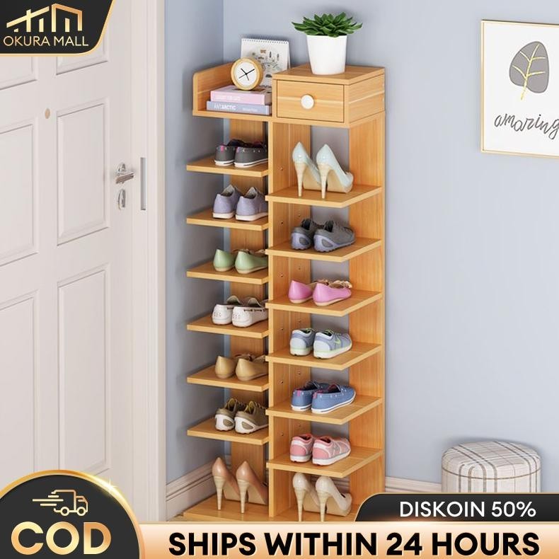 Rak Sepatu Kayu Rak Sepatu Minimalis Kayu Rak Sepatu Tertutup Sepatu Rak Sepatu Rumah Rak Kayu Serba