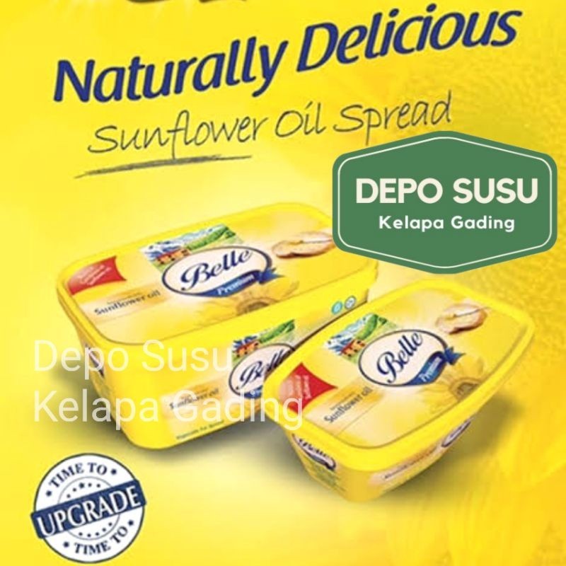 

Belle Margarine Sunflower Oil Spread 250gr / 500gr Margarin Mentega Butter 250 500