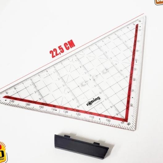 

Ggaris Segitiga 22 Cm Pegangan Rotring 22,5 Cm Ggaris Arsiktek