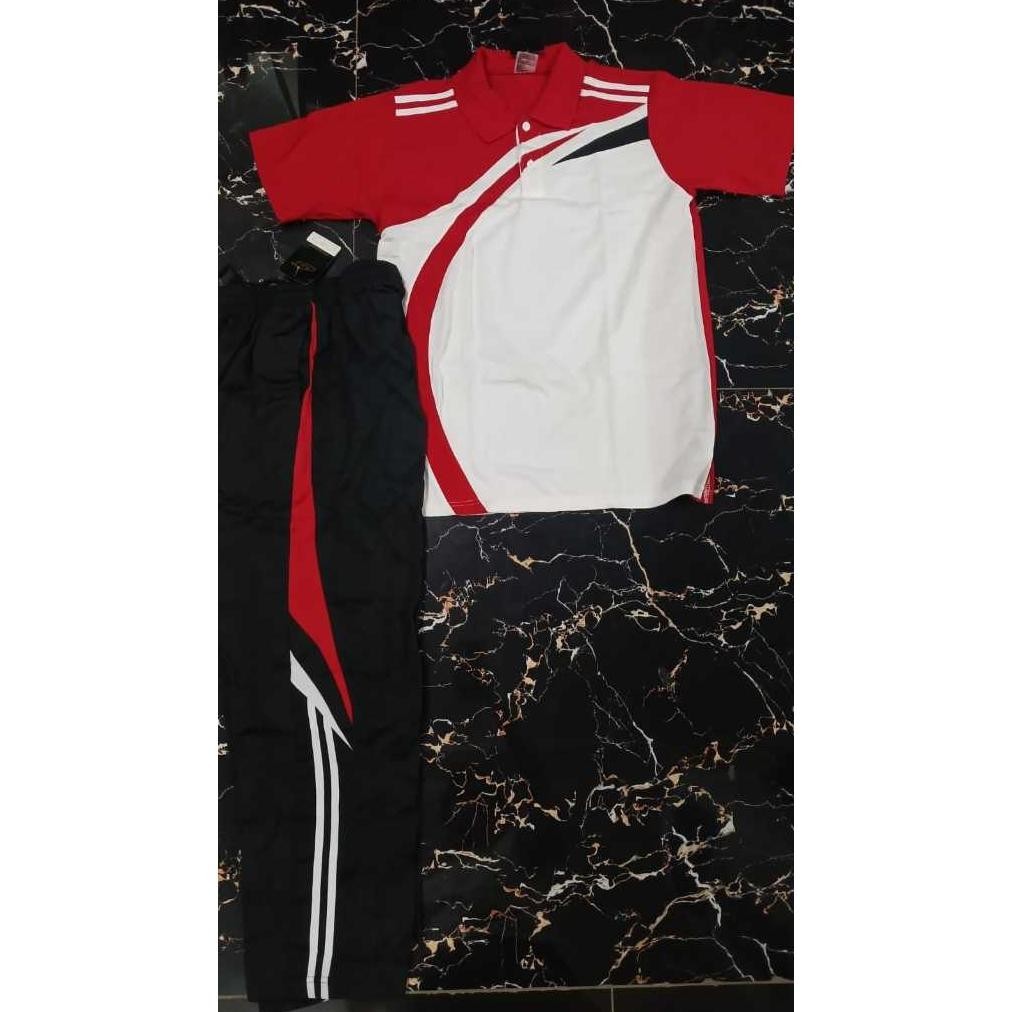 rf-45 Baju Seragam Training Olahraga Senam STEL / SET PNS Guru Perusahaan Lengan Pendek dan Lengan P