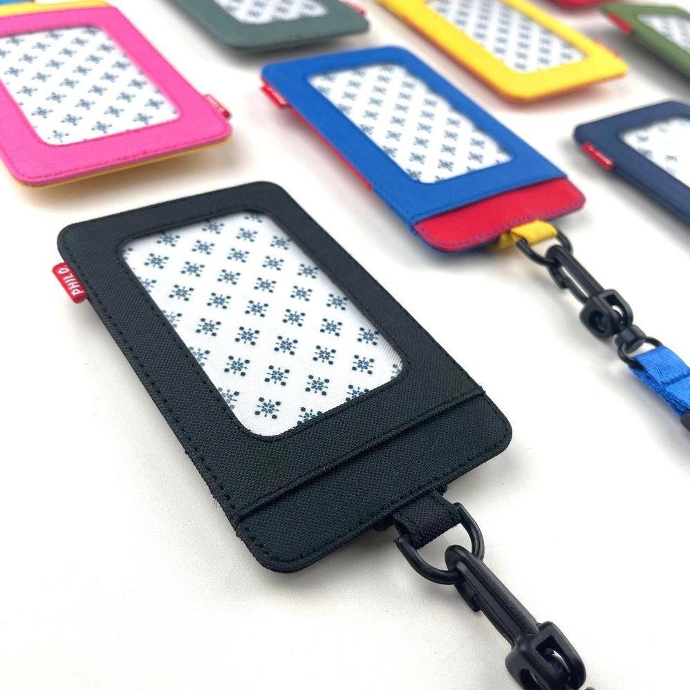 

dfg-88 ID card holder dompet gantung name tag kartu lanyard kain polos philo Original