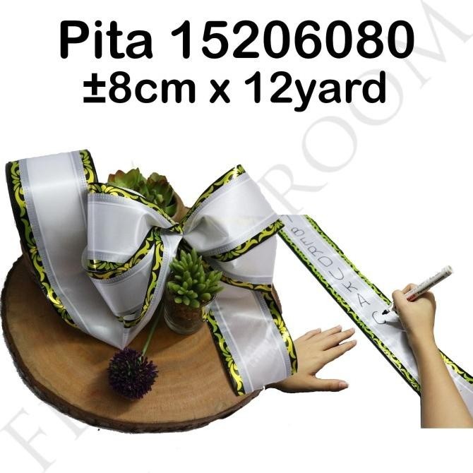 

Pita 15206080 8cm x 12yard - Pita Kado - Pita Tulis - Pita Motif