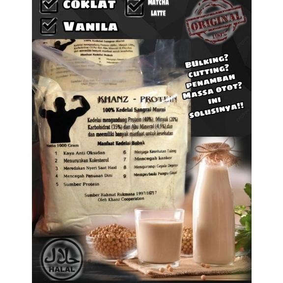 

Super Murah Whey Protein Susu Kedelai Serbuk Original 1Kg (1000Gram) 8.8