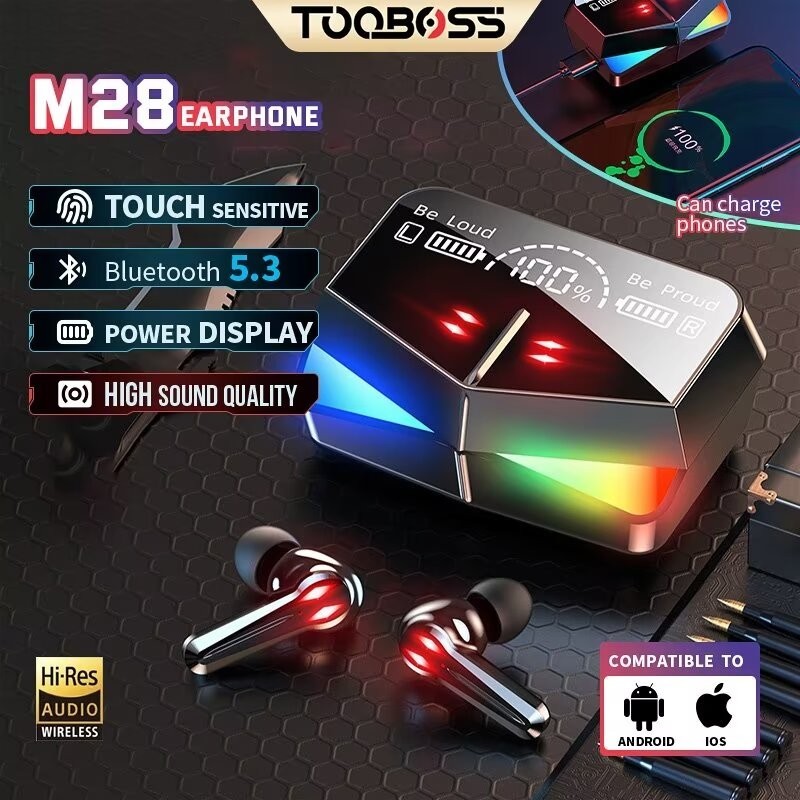 TWS Wireless Earphone Earbuds In Ear Headset Bluetooth 5.3 HIFI Stereo 9D With 5000 mAh Powerbank