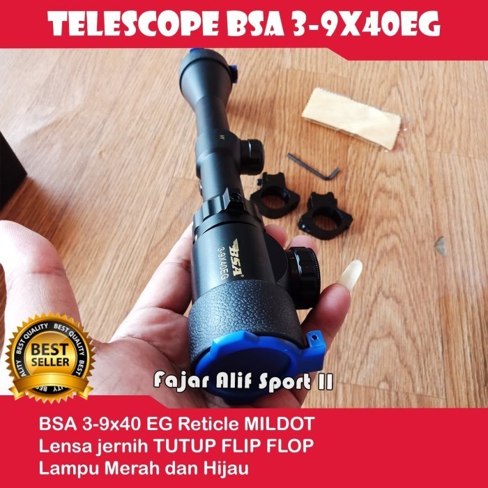 Teleskop - Telescope Bsa 3-9X40Eg Teropong Black Powder Bsa Teleskop