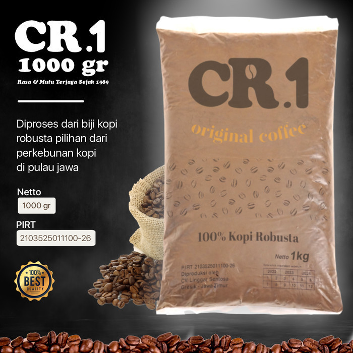 

Secrenada - Kopi Bubuk Cr1 Original Kemasan 1Kg / Coffee Instan Enak Robusta Asli