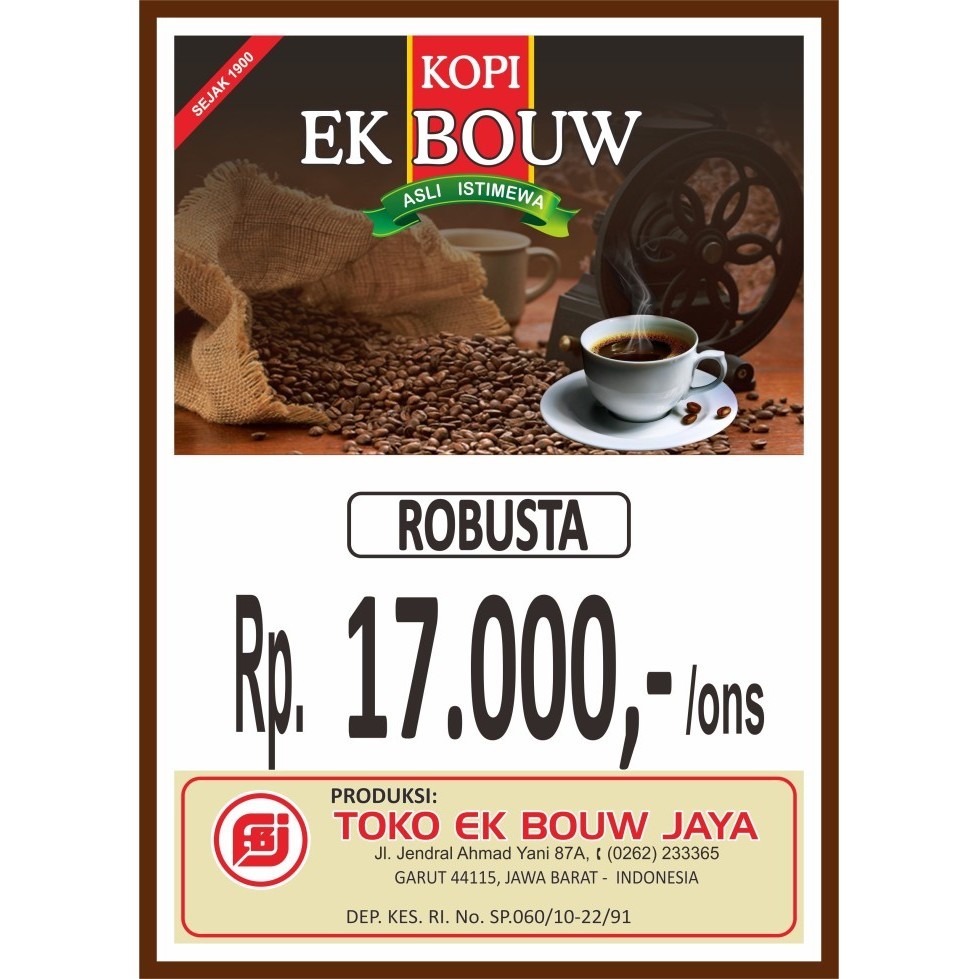 

Secrenada - Kopi Bubuk Robusta Kemasan 1Kg