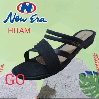 Promo Gos New Era Lb 10051 Sandal Wanita Tali Silang Wanita Karet Sendal Wanita Kekinian Slip Sandal