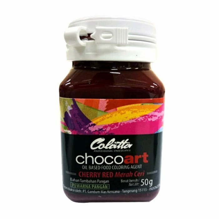 

Terlaris Colatta Chocoart Cherry Red Pewarna Makanan Choco art 50 gr SALE