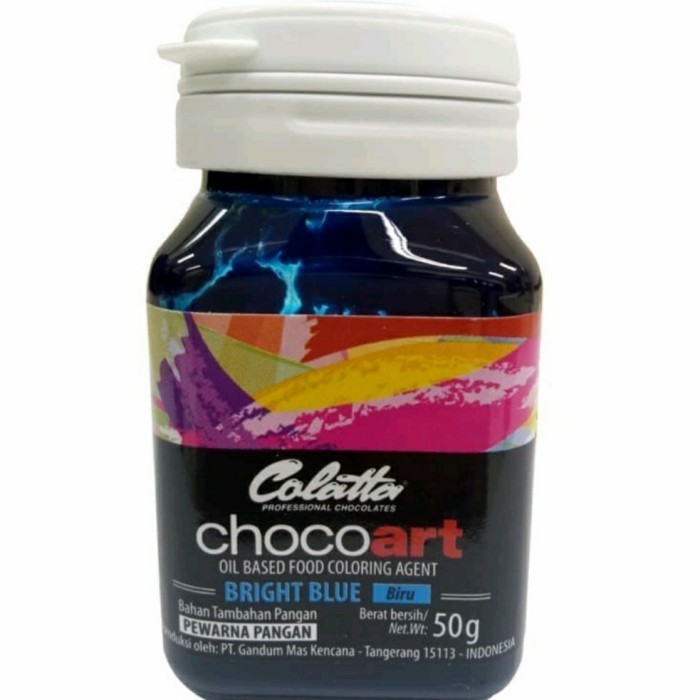 

Terlaris Colatta Chocoart Bright Blue Pewarna Makanan Choco Art 50 gr SALE