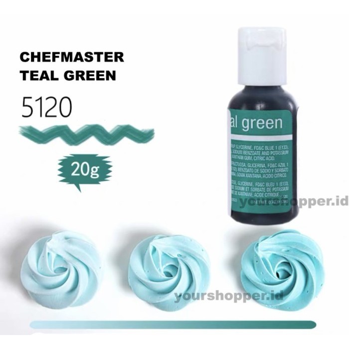 

Terlaris Teal Green Chefmaster Liqua-gel Food Coloring SALE