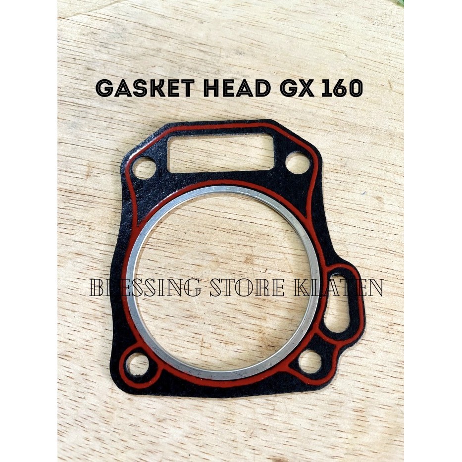populer] SPAREPART ENGINE GX160 / GASKET HEAD CYLINDER (SILICON RED) GX 160
