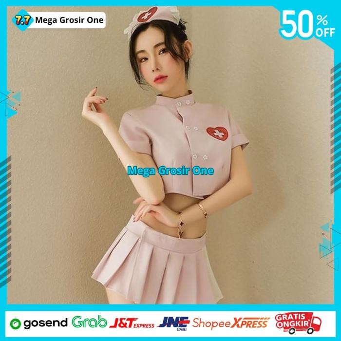 LINGERIE BAJU MALAM SEXY COSPLAY NURSE COSTUME RAYUAN SEXY TERBAIK