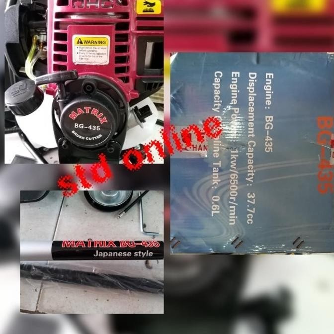 Bg 431 Brush Cutter Matrix Bg431 Mesin Pemotong Rumput 4 Tak Matrix  Ready
